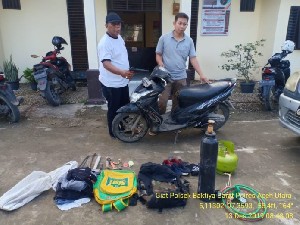 Ternyata Motor yang Dipakai Pelaku Percobaan Bobol Mesin ATM Bank Aceh Hasil Curian